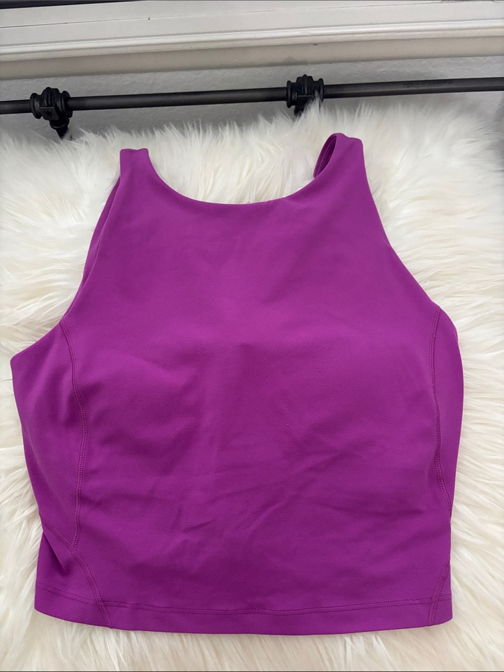 lululemon athletica Magenta High-Neck Crop Tank